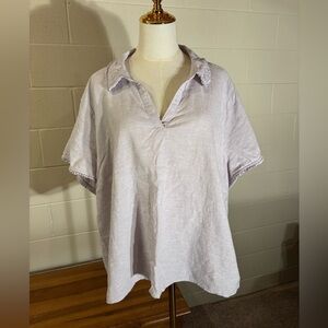Isaac Mizrahi Casual Button Down Shirt